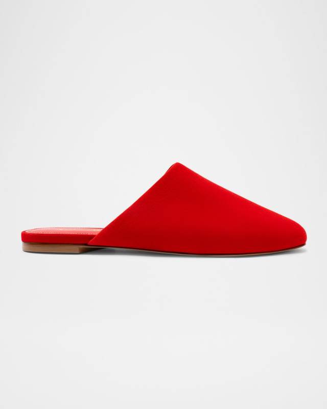 Venice Suede Ballerina Mules